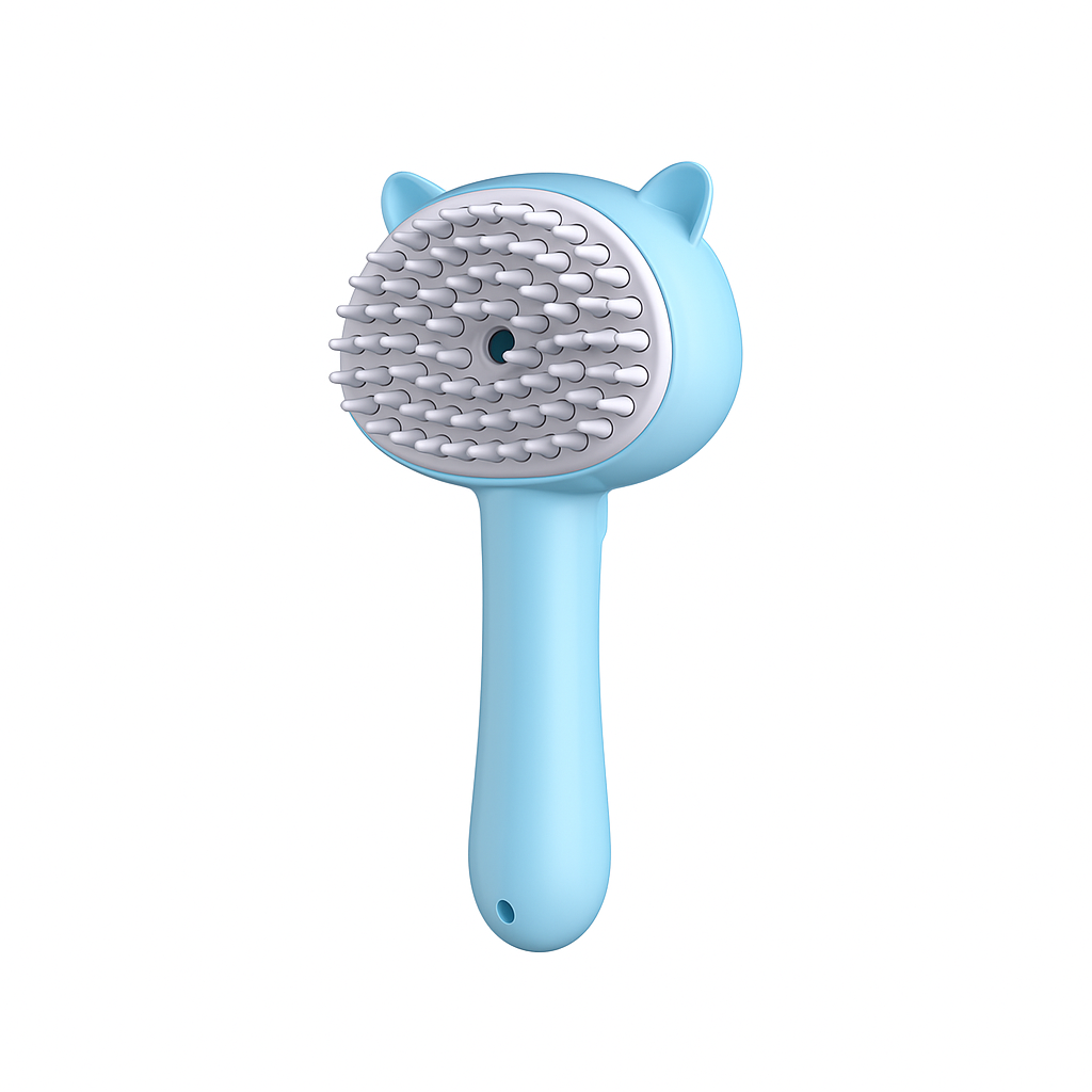 Blue Self Cleaning Cat Brush