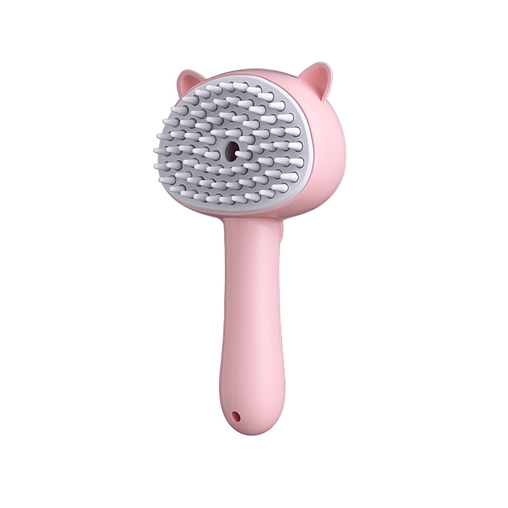Pink Self Cleaning Cat Brush