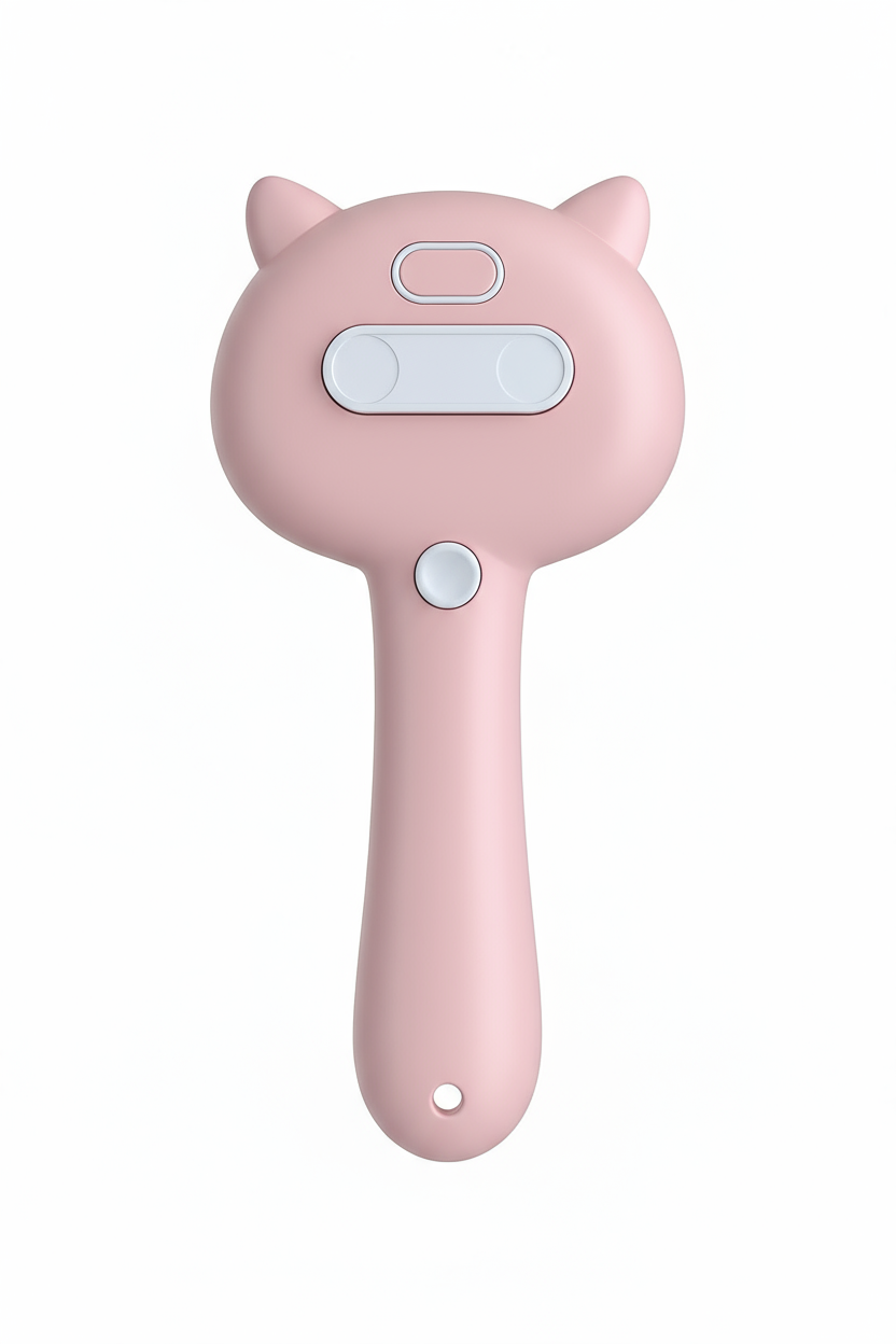 Różowa szczotka - widok z tyłu