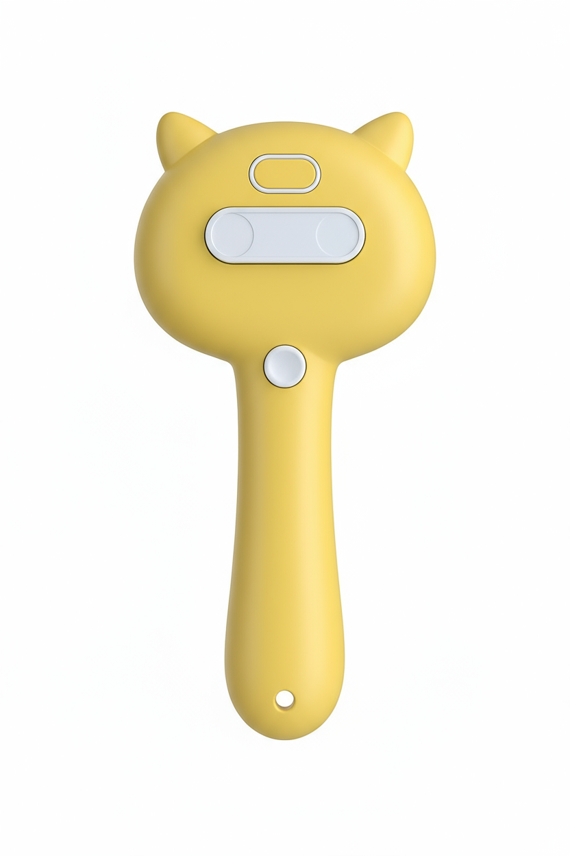 Żółta szczotka - widok z tyłu